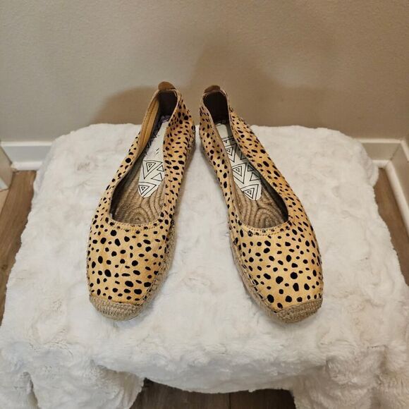 Dolce Vita Taya Calf Hair Espadrille Flats Size 10 - Picture 1 of 9